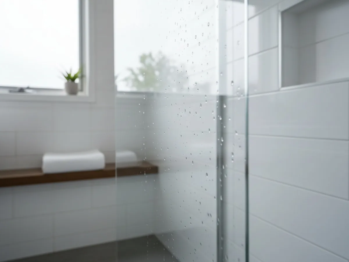 Deep-cleaned bathroom detail